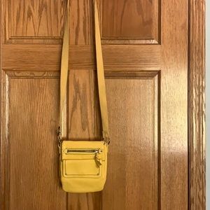 Yellow crossbody purse